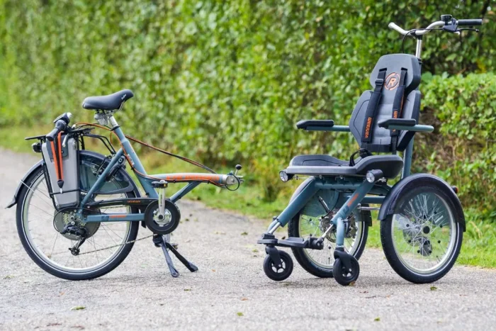OPair Elektro Rollstuhlfahrrad | vorkonfiguriert – Bild 2