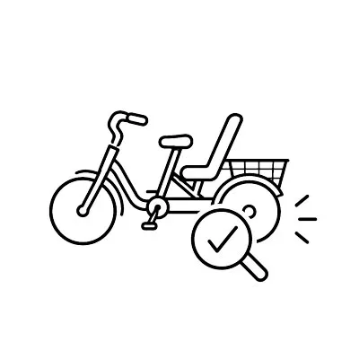 Icon Fahrrad prüfen